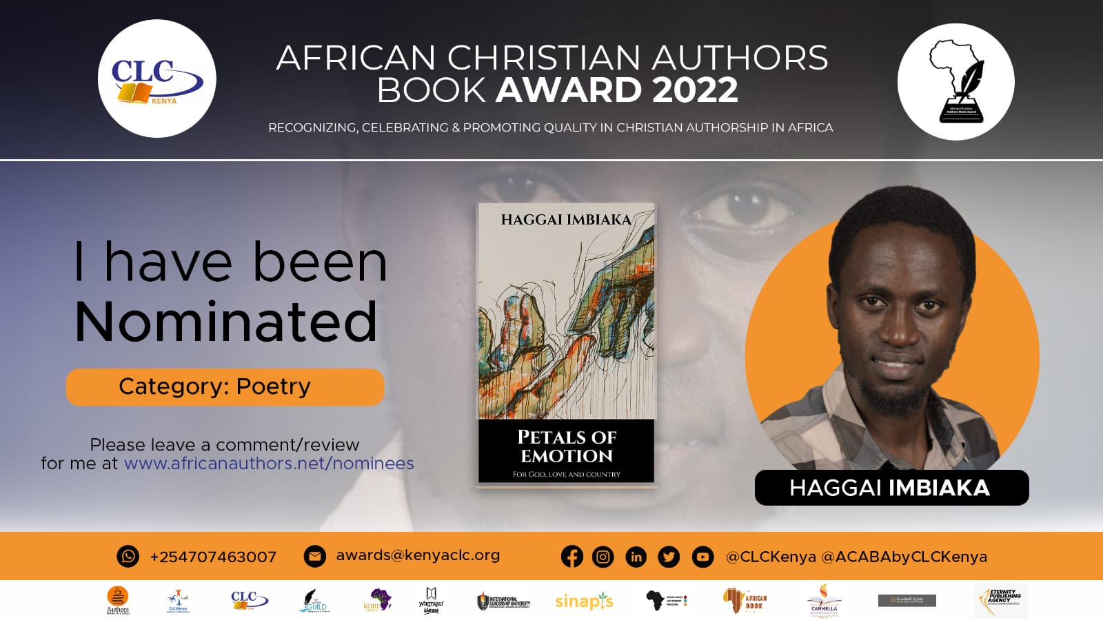 Born And Bred In Kibera Slums, Haggai Would Pour His Heart Out Through Poetry, Ushering In His Authorship Journey