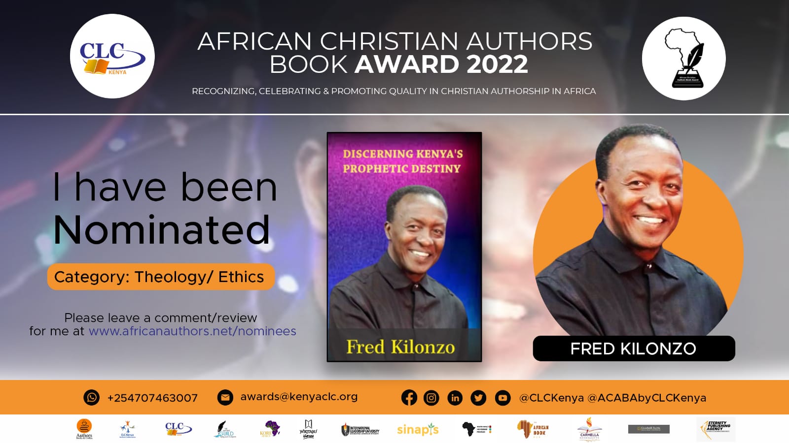 Fred Kilonzo’s Book Was Born Out Of God’s Move In Kenya