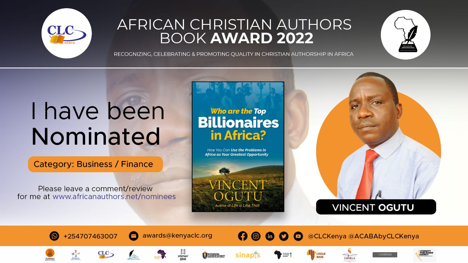 Vincent Ogutu Was Told He Was Poor In Grammar, Today He Has Authored Six Books