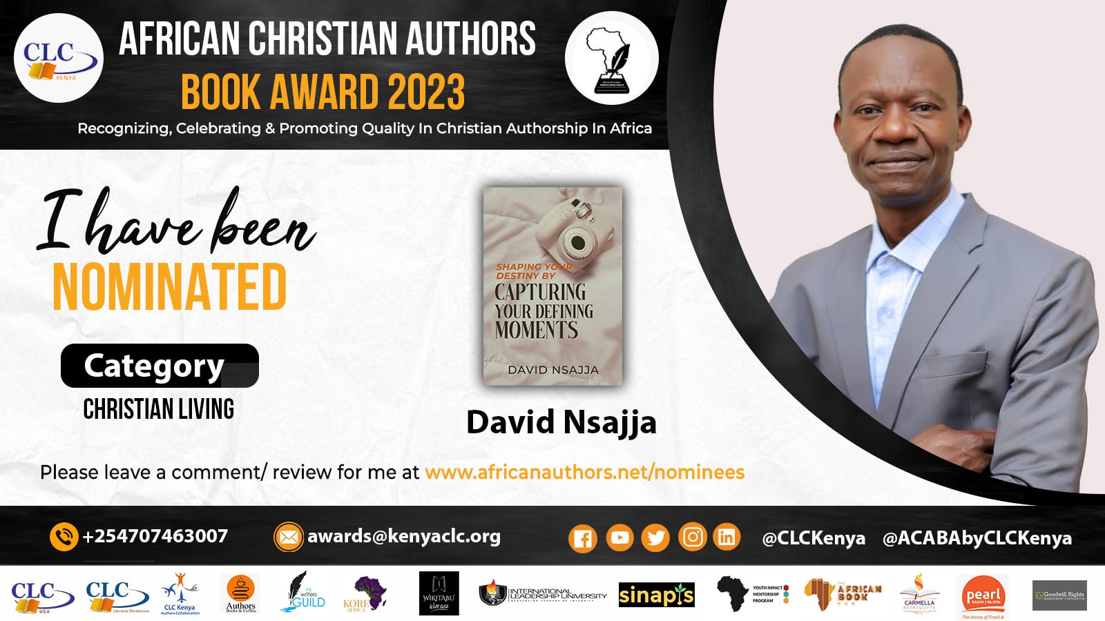 David Calls On Individuals To Seize Their Defining Moments