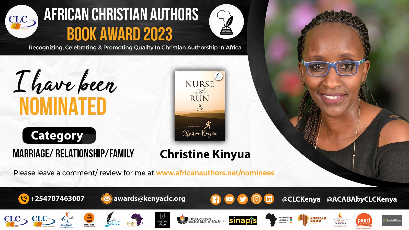 Christine Kinyua Had Been ‘A Nurse On The Run’, Read About Her Surrender To God In Her Authorship Journey