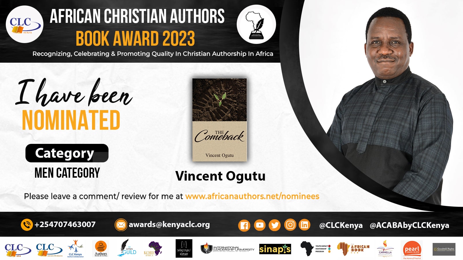Vincent Ogutu Well On His Seventh Book And Going; Read His Authorship Journey