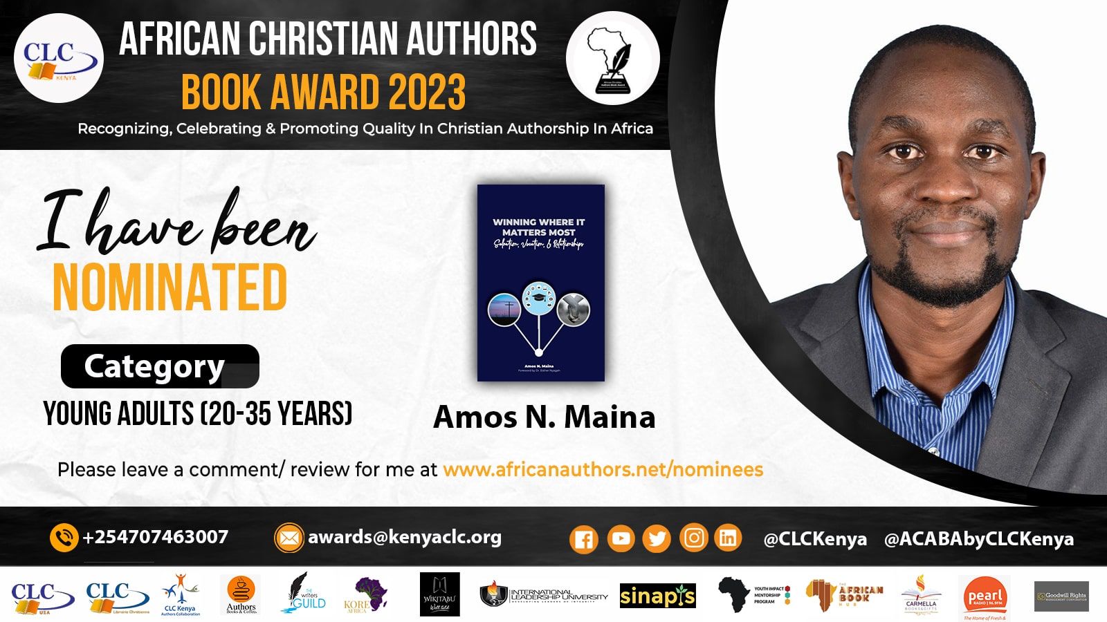 Young People Can Now Find Answers To Life’s Questions, A Challenge That Amos Maina Struggled With In His Early Days