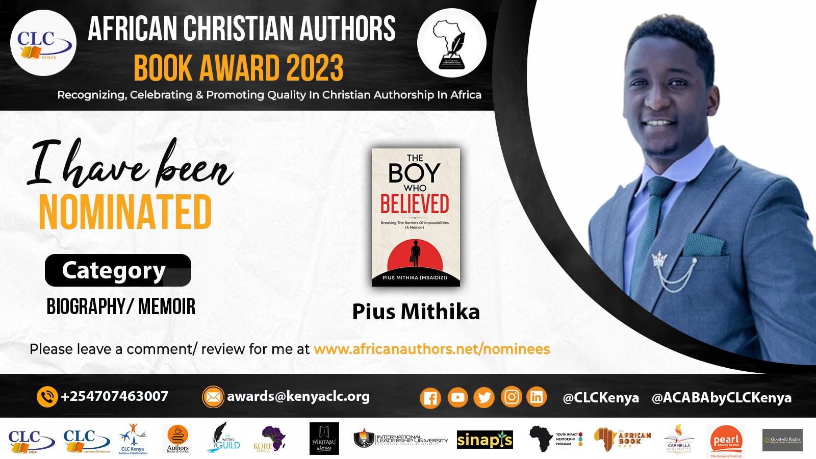Pius Relieves Painful Memories Of His Childhood Through His Book ‘The Boy Who Believed’