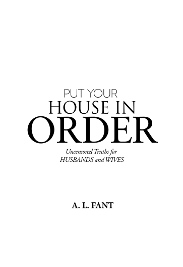 Put your house in order.
