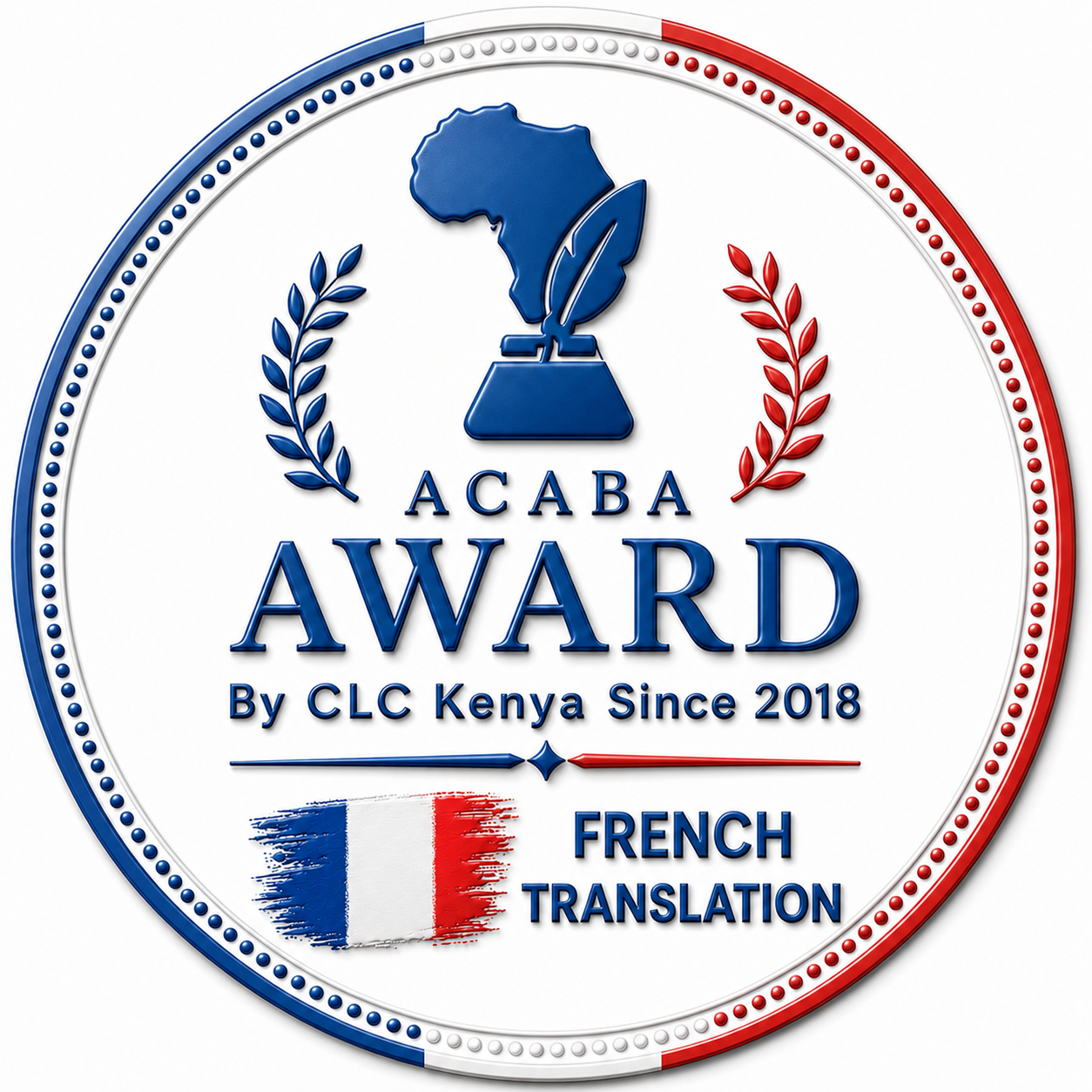 French Translation Award Badge