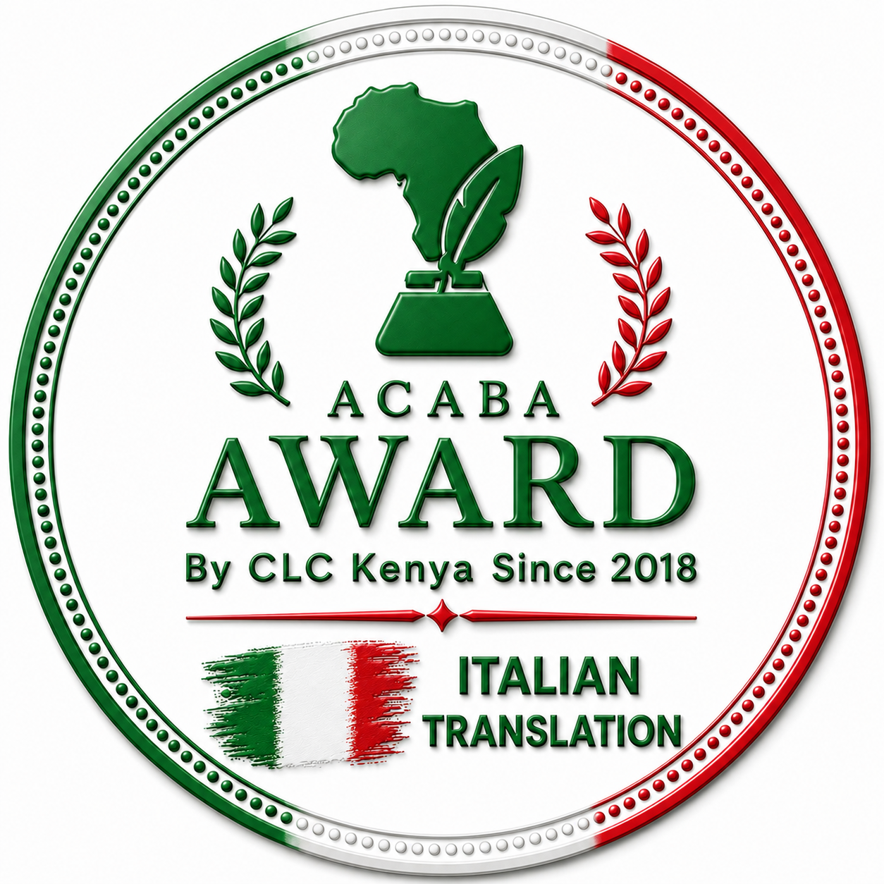 Italian Translation Award Badge